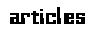 Most Recent Articles Posted